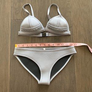 Triangl Inspired Gray Neoprene Bikini